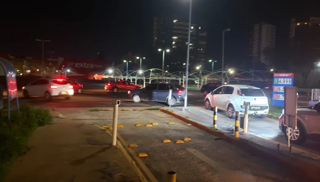 Fila de carros