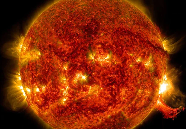 Imagem da Nasa mostra detalhes do Sol
