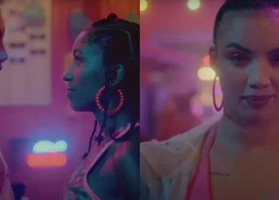 Jeciane Sousa no clipe da cantora Marina Sena
