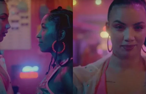 Jeciane Sousa no clipe da cantora Marina Sena