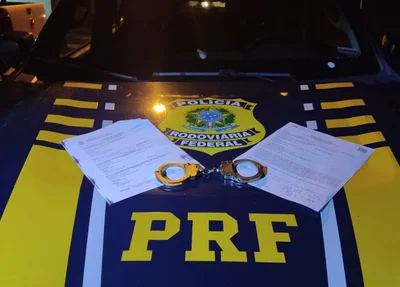 Mandado de prisão foi cumprido pela PRF