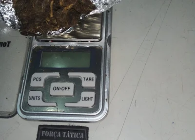 Material apreendido pela Força Tática do 8º BPM