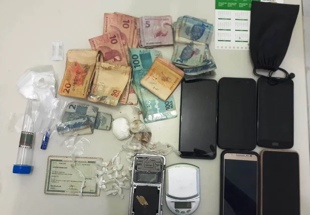 Material apreendido pela PM em Parnaíba
