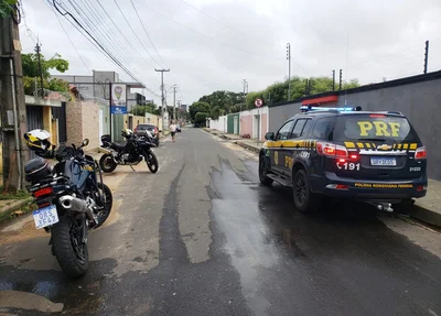 Motocicleta apreendida pela PRF