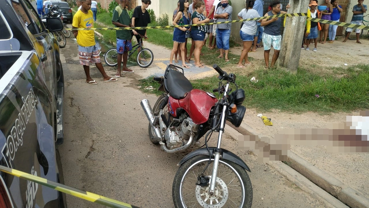 Motocicleta da vítima