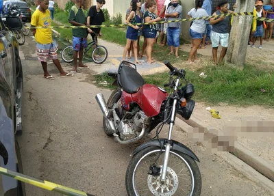 Motocicleta da vítima