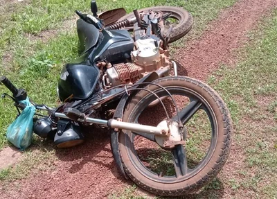 Motocicleta utilizada pela vítima
