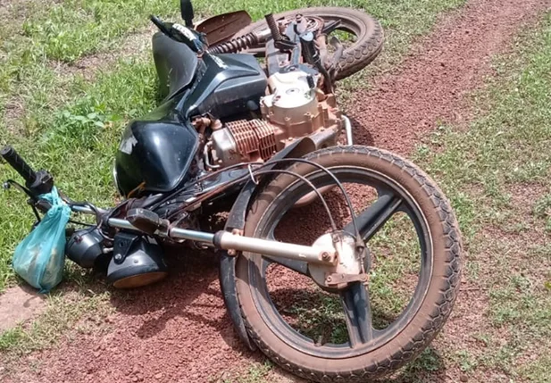 Motocicleta utilizada pela vítima