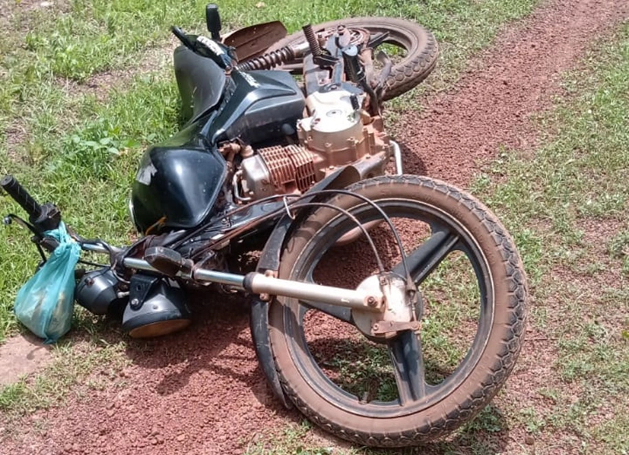 Motocicleta utilizada pela vítima