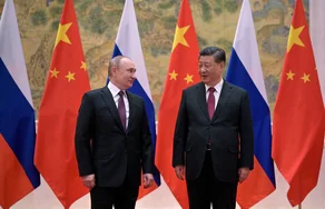 O presidente russo, Vladimir Putin, e o presidente chinês, Xi Jinping