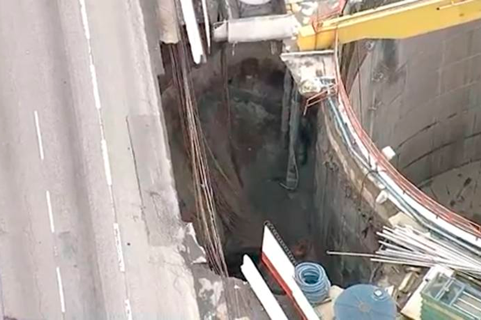Obra do Metrô desmorona e interdita faixas da Marginal do Tietê