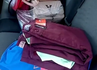 Parte da mercadoria roubada