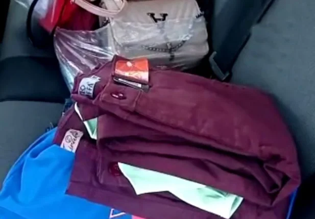 Parte da mercadoria roubada