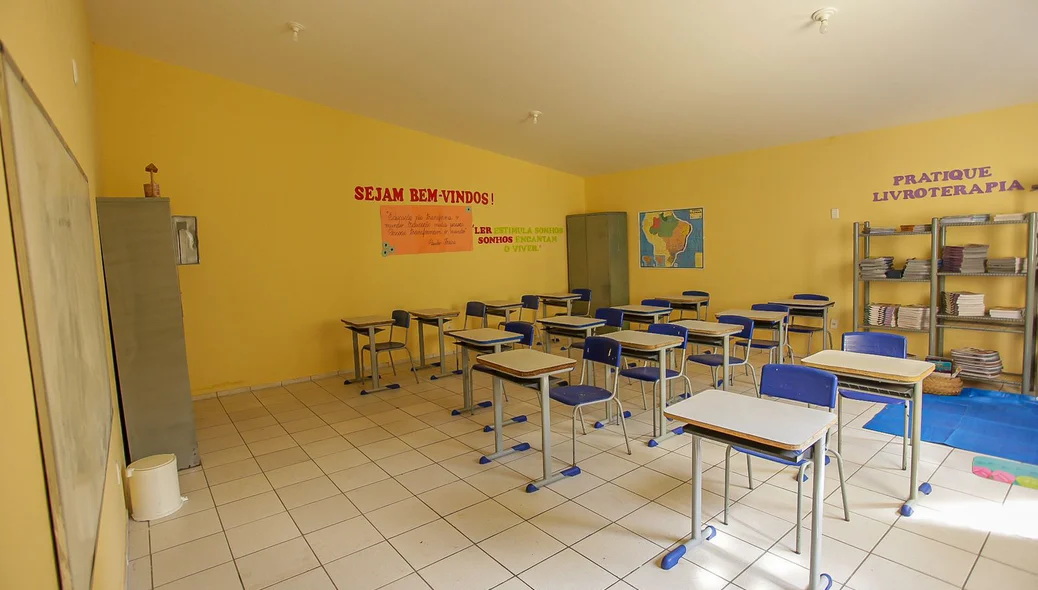 Sala de aula do Semiliberdade