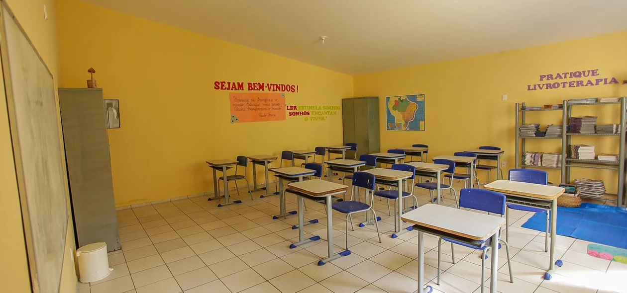 Sala de aula do Semiliberdade