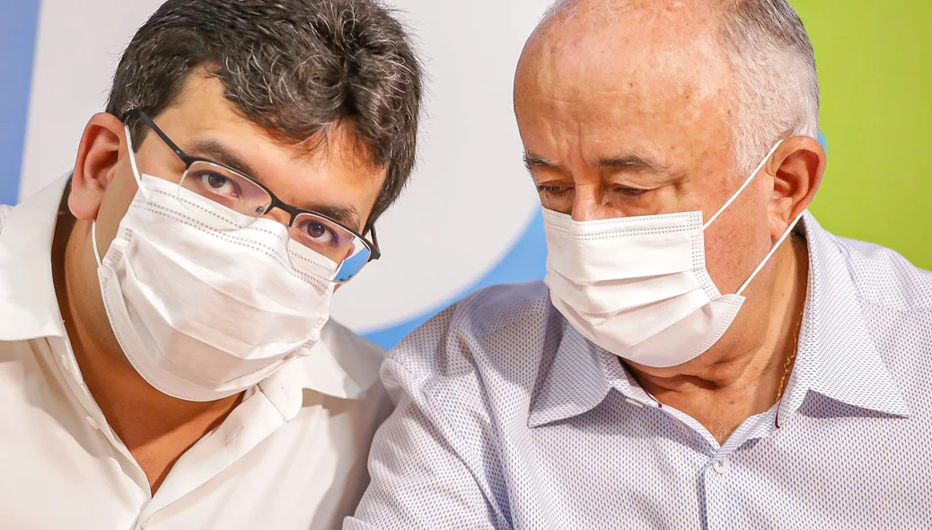 Secretário Rafael Fonteles e deputado Júlio César