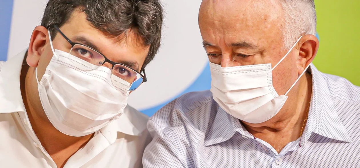 Secretário Rafael Fonteles e deputado Júlio César