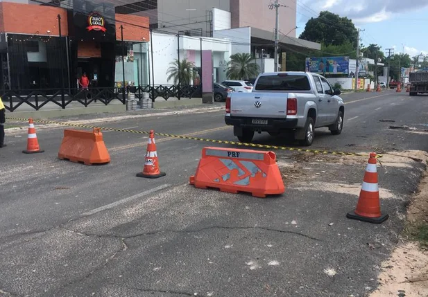 Strans orienta condutores após interdição de trecho da Homero Castelo Branco