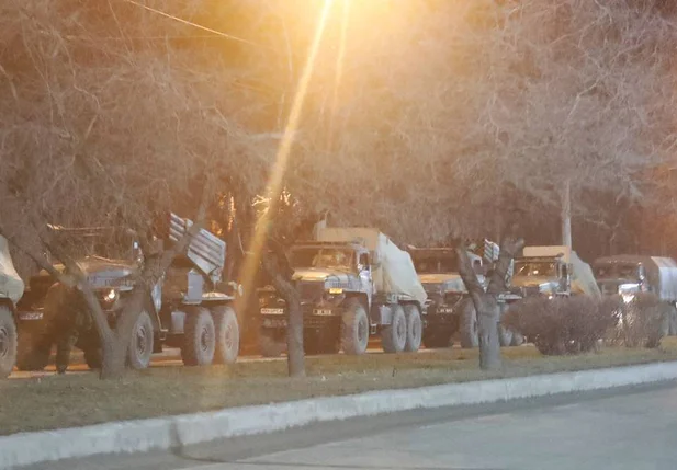 Tanques russos na Ucrânia