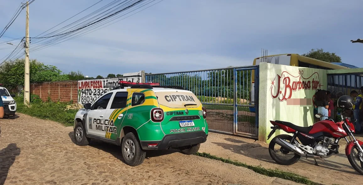 Uma equipe da Ciptran foi ao local