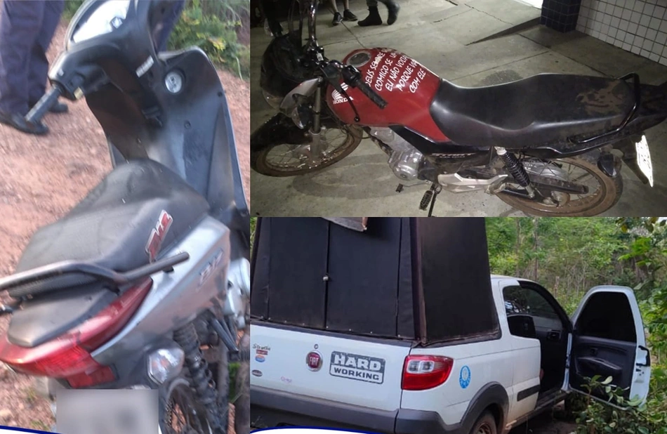 Veículos recuperados pelo 11º BPM de Timon