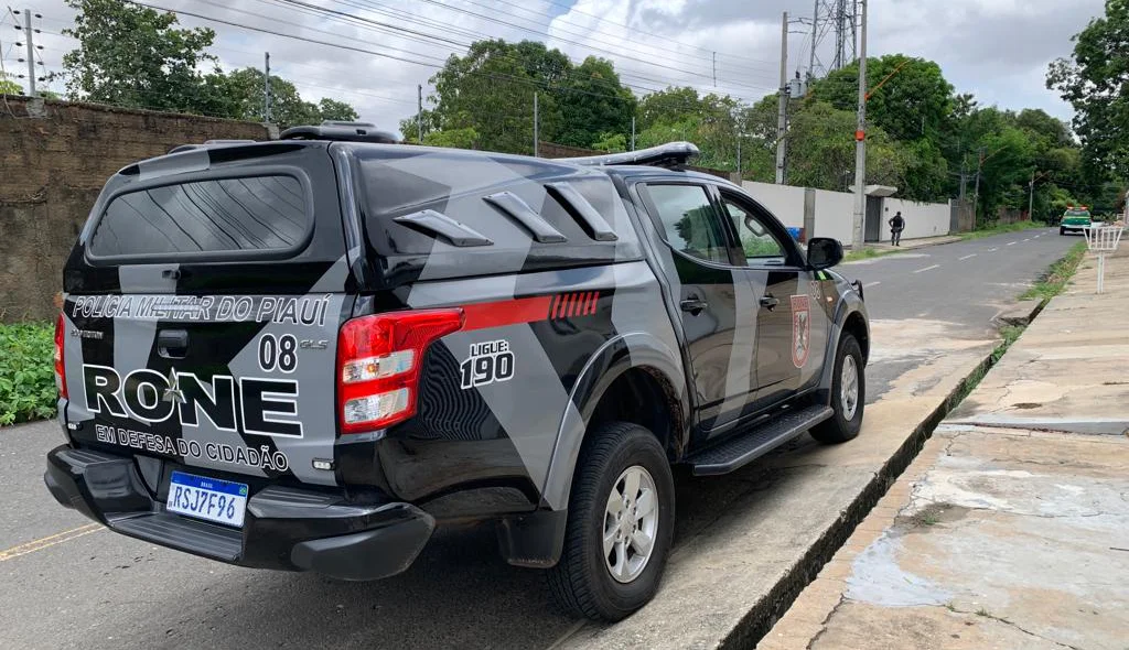 Viatura da Polícia Militar na ação
