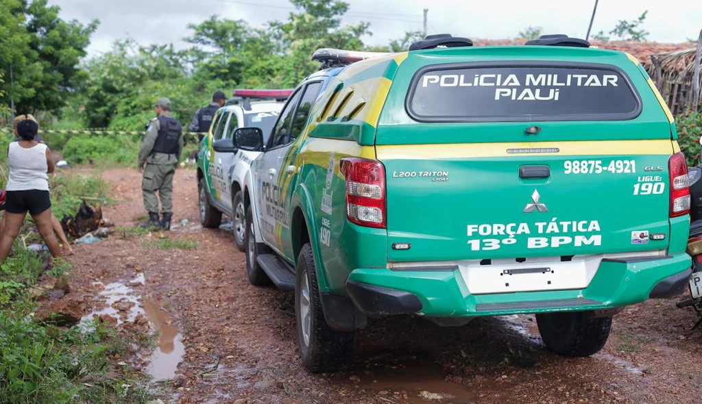 13º Batalhão da Polícia Militar do Piauí no local da ocorrência
