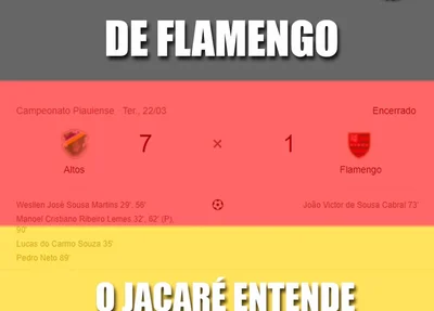 Altos relembra partida contra o Flamengo-PI