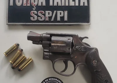 Arma apreendida na Vila Ferroviária