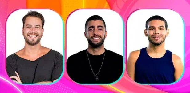 BBB 22: Gustavo, Pedro Scooby e Vinicius disputam oitavo paredão