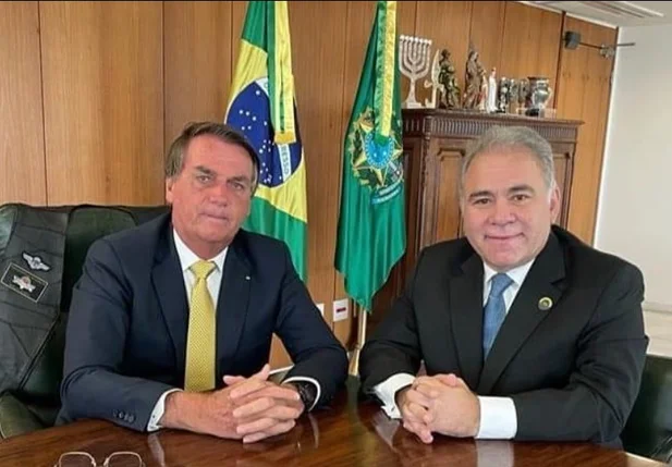 Bolsonaro e Marcelo Queiroga