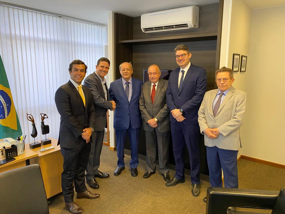 Bruno Araújo ao lado de Sílvio Mendes, Luciano Nunes e Freitas Neto