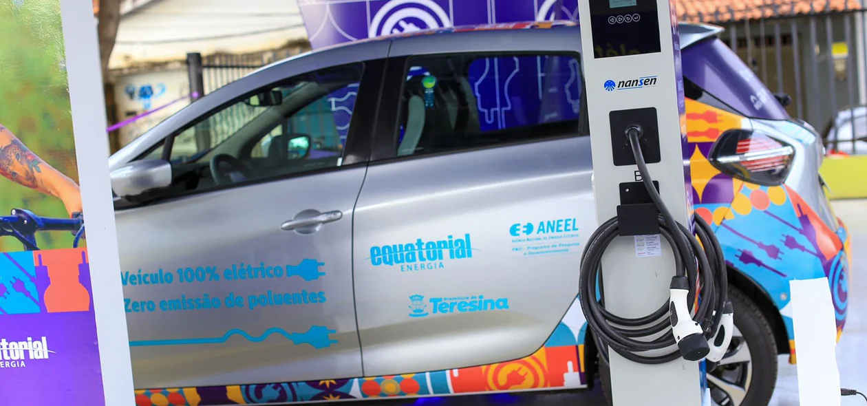 Carro elétrico doado para a Prefeitura de Teresina