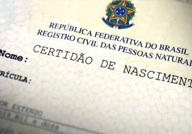 Certidão de nascimento