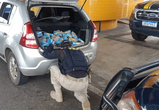 Cocaína apreendida pela PRF