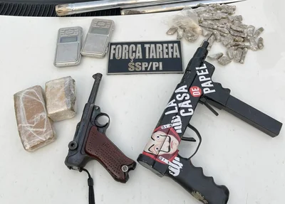 Criminoso é preso com submetralhadora na zona sul de Teresina