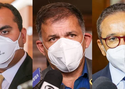 Georgiano Neto, coronel Carlos Augusto e Dr. Hélio