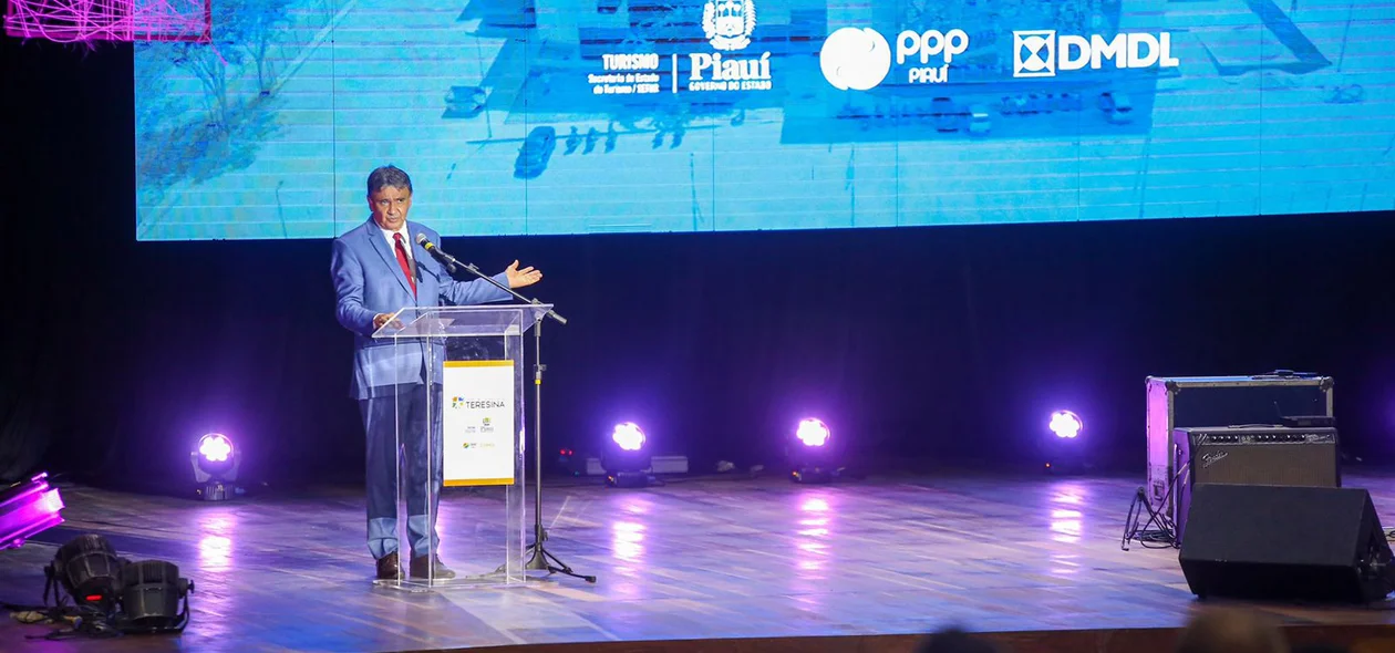 Governador Wellington Dias na solenidade de reinauguração do CTT