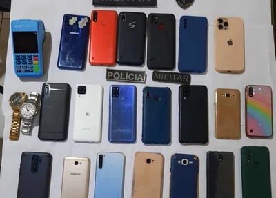 Itens apreendidos pela Polícia Militar do Maranhão