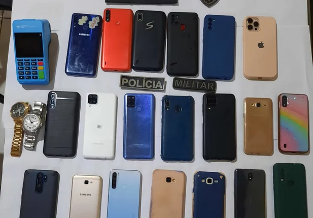 Itens apreendidos pela Polícia Militar do Maranhão