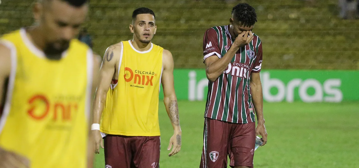 Jogadores do Fluminense do Piauí