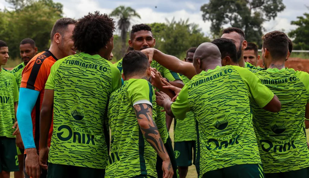 Jogadores do Fluminense-PI