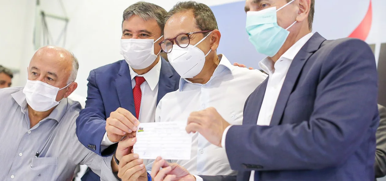 Júlio César, Wellington Dias, Dr. Hélio e Marcelo Castro