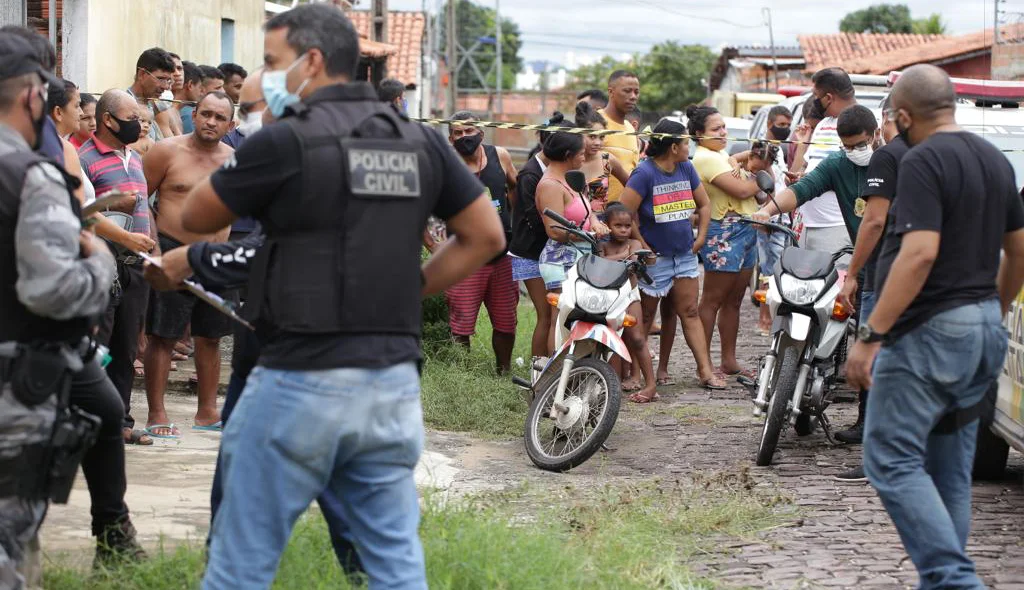 Local onde o bandido foi morto