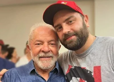 Lula e seu filho Luís Claudio