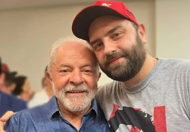 Lula e seu filho Luís Claudio