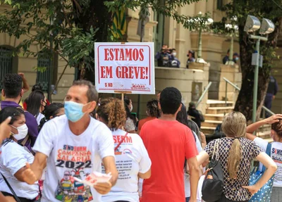 Manifestação na Prefeitura de Teresina