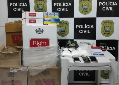 Material apreendido pela Polícia Civil em São Raimundo Nonato