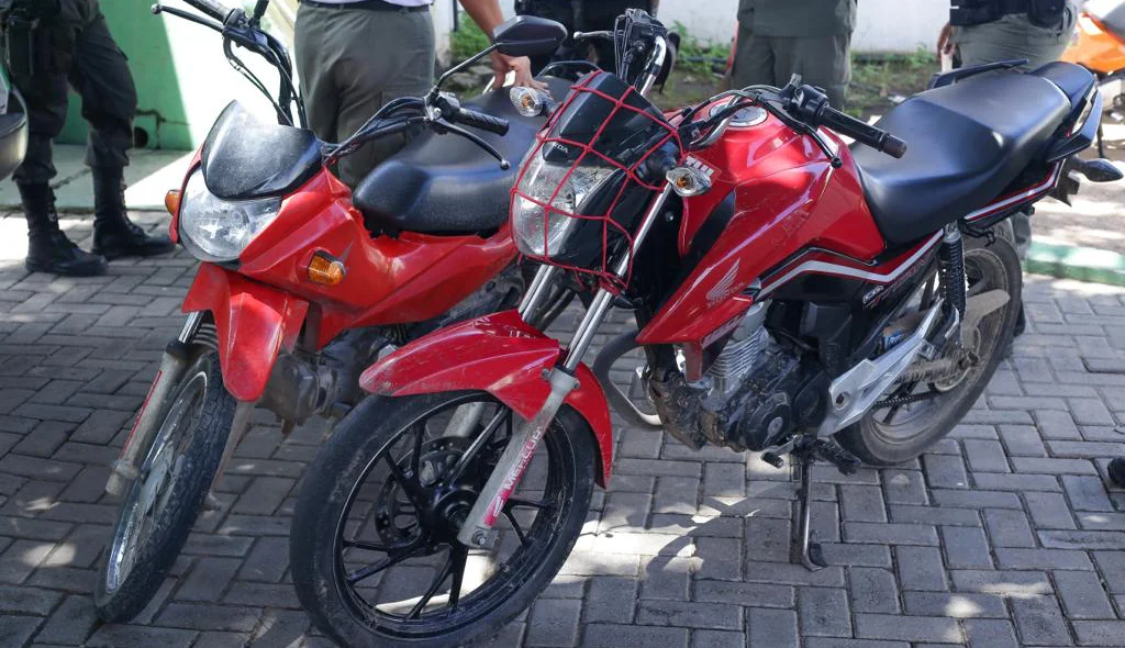 Motos aprendidas em operação da Força Tarefa