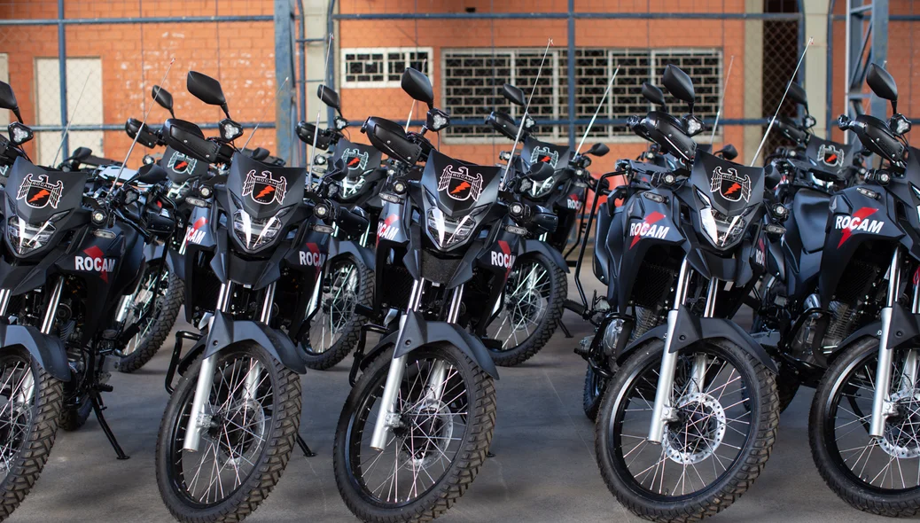 Motos que serão usadas pela ROCAM